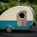 Vintage Teardrop Camper Birdhouse