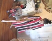 Harry and the Hippe Chic Vintage Tribal Ikat Caftan Dress