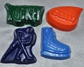 Recycled Crayons Hockey Shaped Total of 60 Crayons, Party set for 15 Kids. Il_170x135