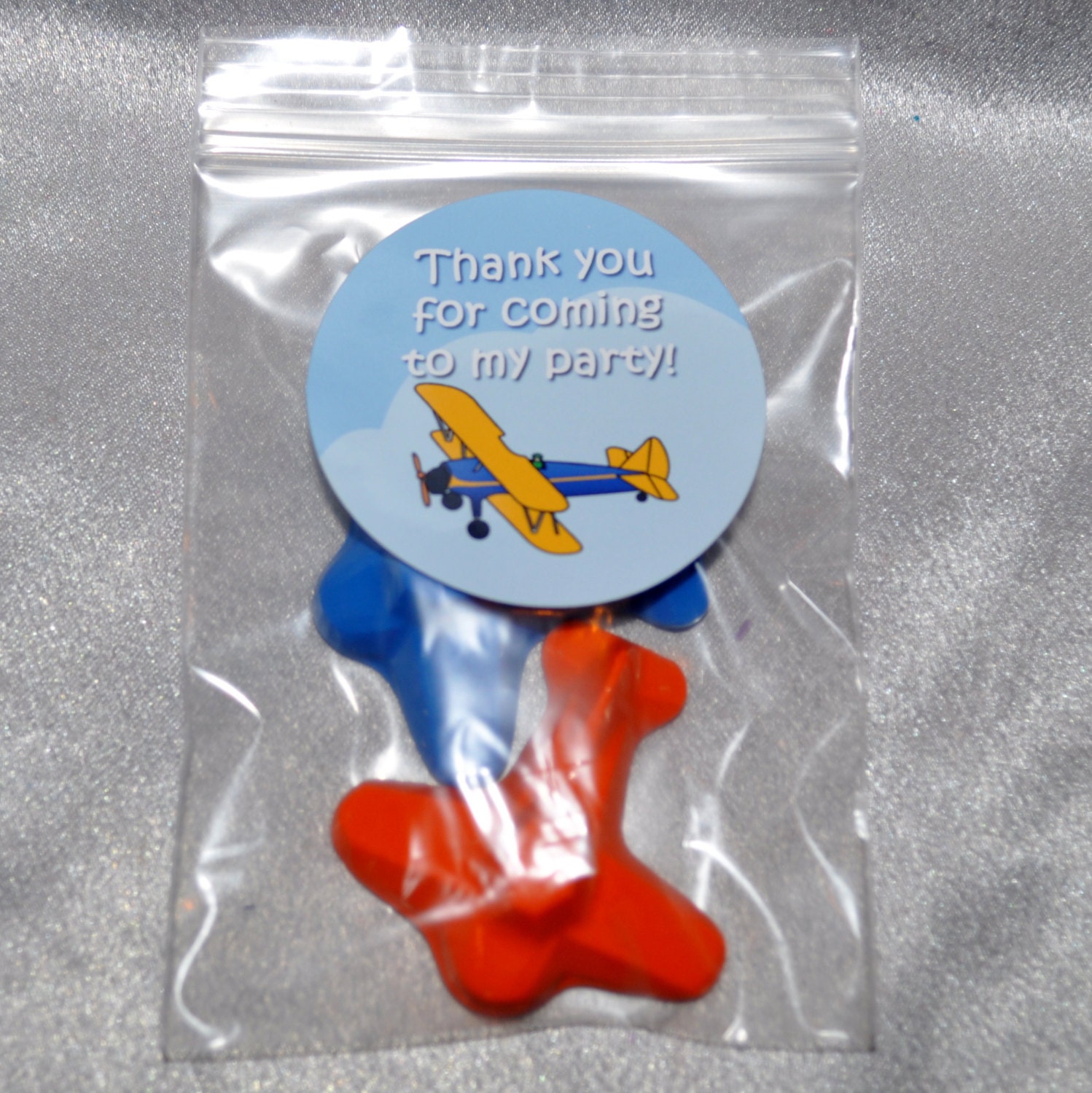 Recycled Crayons 40 Airplane Crayons and 20 Airplane Stickers, Party Set for 20 Kids Il_170x135