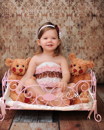 Multi colored pink petti romper lace bubble