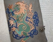 Celtic Lion Embroidered Book Cover