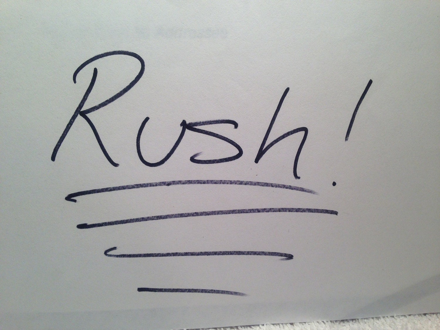 RUSH MY ORDER  I need it now please. 48 hour or less to the mail. Verify with me before purchasing