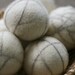 Wool Felt Dryer Balls in Natural White (Set of 6)