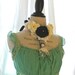 Romantic mori girl dress, forest girl sundress, womens clothing, braided, ruffle, womens clothing, upcycled