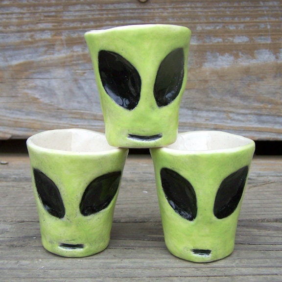 Alien Shot Glasses - Ready to Ship