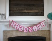 It's a girl hot pink onesie banner