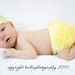 Baby Bloomers and Headband Set - Yellow and Gray - Great Photo Prop