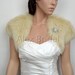 Champagne bridal faux fur shrug stole shawl wrap FS004-Champagne