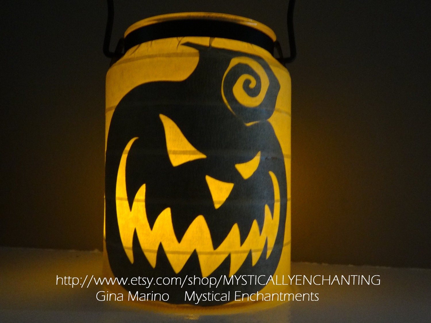 Halloween Lantern SCARY Pumpkin & Trick Or Treat 2 in 1