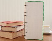 Vintage Handkerchief Coptic Bound Book - Journal / Sketchbook