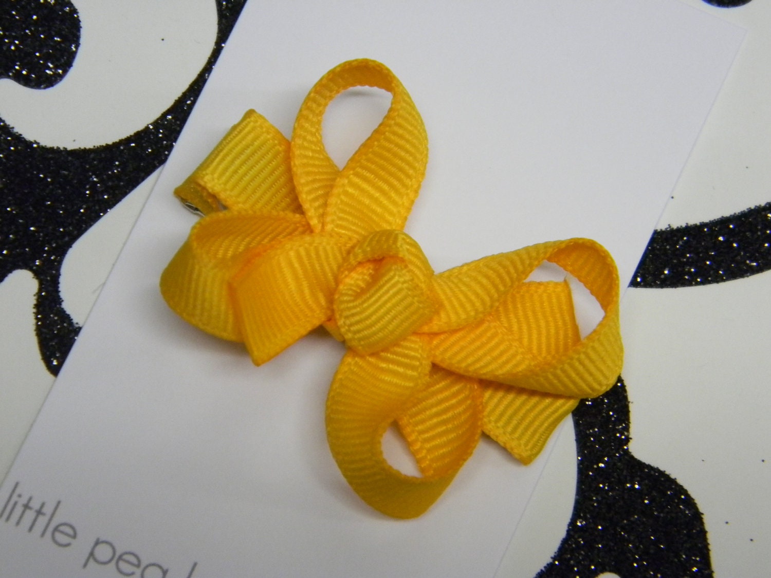 LPB - Bitty Boutique Twisted Bow - GOLD