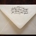 Calligraphy Address Stamp- Custom Wood Handle: San Francisco Style