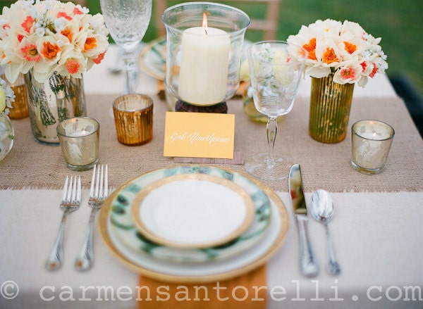 Burlap Table Runner, 12" x 108" size, rustic, shabby chic, cottage, farmhouse chic