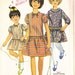 Childs Girls Dress Pattern - Simplicity Pattern - No 6856 - Child Size 6 Pattern - Lowered Waistline - Round Neckline - Simple Sew - Uncut