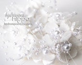 WHITE Bridal Spray Flowers - Two Sets of 6 - 12 pieces total