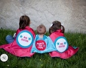Super Hero Cape Personalized - "Super YOUR NAME", Big Brother/Sister