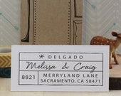 Custom Rubber Stamp - Self Inking Address Stamp - Oaktrail