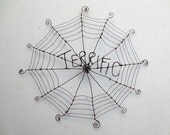 Terrific Charlotte's Web Inspired Barbed Wire Spider Web Made to Order