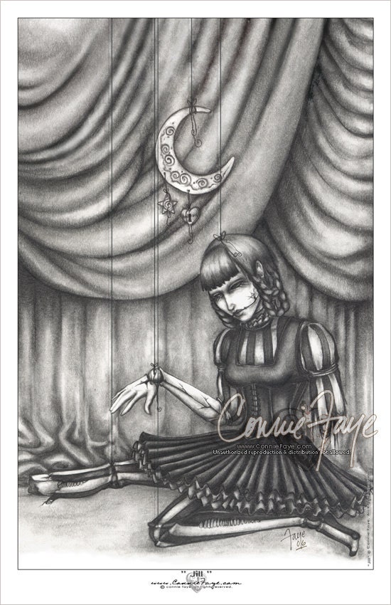 Jill - Broken Toy Dark Art 11x17 Print