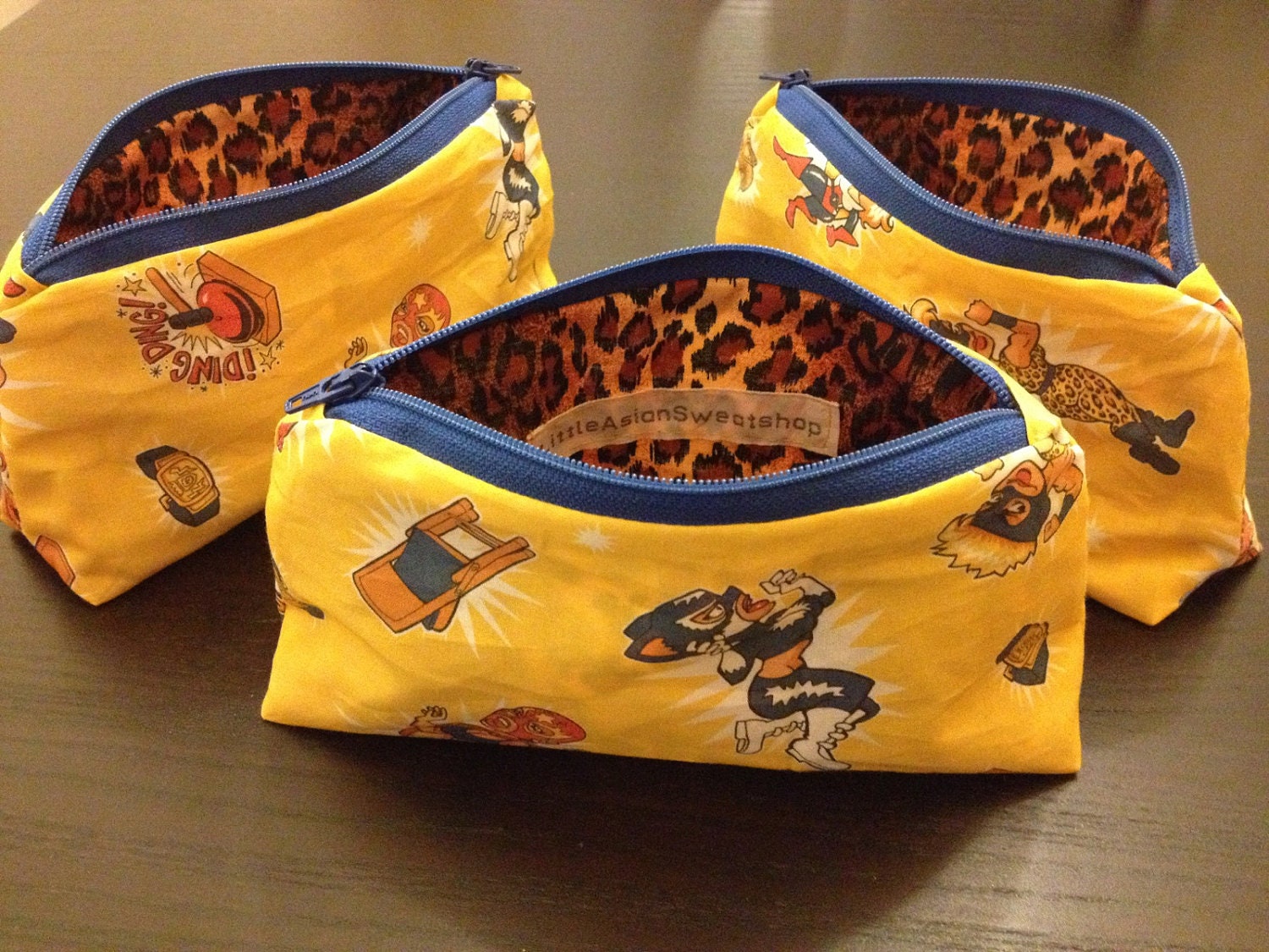 Luchador Pouch - Cosmetic Makeup Pencil Bag