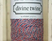 ONE Full Spool/Roll of the Divine Twine 240 yards spool - Colors include Blue, Purple, Aqua, Brown, Red, Plus more-