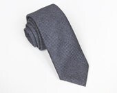 Jonathan - Navy Plaid Wool Men's Tie