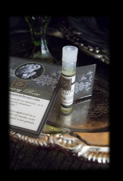 Apothecary Rose Gypsy Alchemy Natural  Perfume Oil Vial Sample  Rose Absolute, Amber Resin