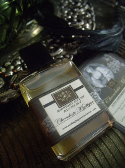 Chocolate Mystique Gypsy Gothic Natural  Perfume Oil 1/2oz  Cocoa, Chocolate, Coffee, Cardamom, Vanilla ,Sandalwood,