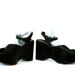 70s CHARLIE CHAPLIN vintage Iconic & Classic vegan vinyl wedge platform shoes