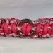Hot Pink Hope Awareness Paracord Bracelet with Hope Disc Charm