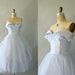 1950s Formal Gown -- Vintage 1950s Pale Blue Periwinkle Cupcake Gown -- Full skirt Tulle