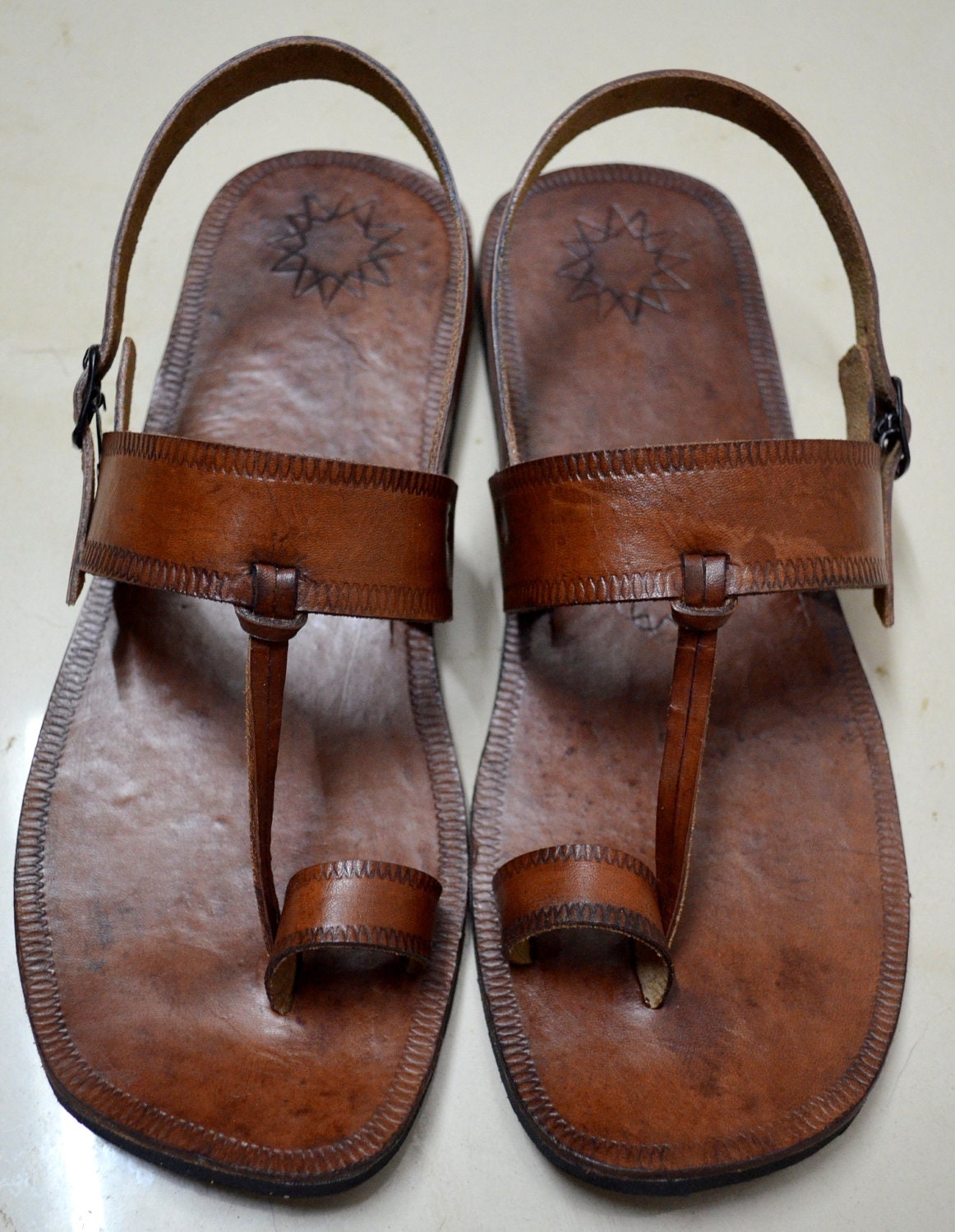Moroccan Inspired Sling Back Leather Sandals-Handmade Sandals , Indian Leather Sandals, Ladies, Mens, Custom made - ALL SIZES