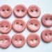 Salmon Pink Ceramic Buttons