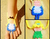 Crochet Disney Princess styled Barefoot Sandals