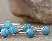 Turquoise Sterling Silver Stacking Ring