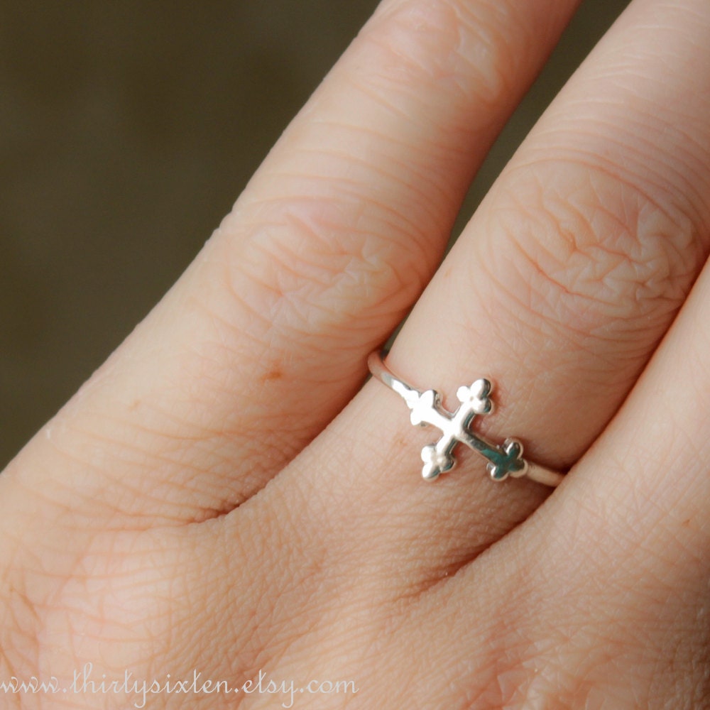 Cross Stacking Ring Sterling Silver