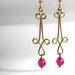 Fuchsia Earrings - 'Kiddie Pool High Dive'