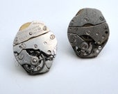 Steam Punk Vintage Watch Small Earring Studs