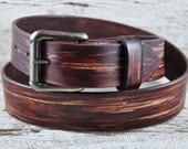 Rustic Brown Leather Belt