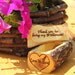 Bridesmaid Gift Jewelry Box Custom Personalization Rustic Log Flower Girl Wedding Party Favor Anniversary Keepsake