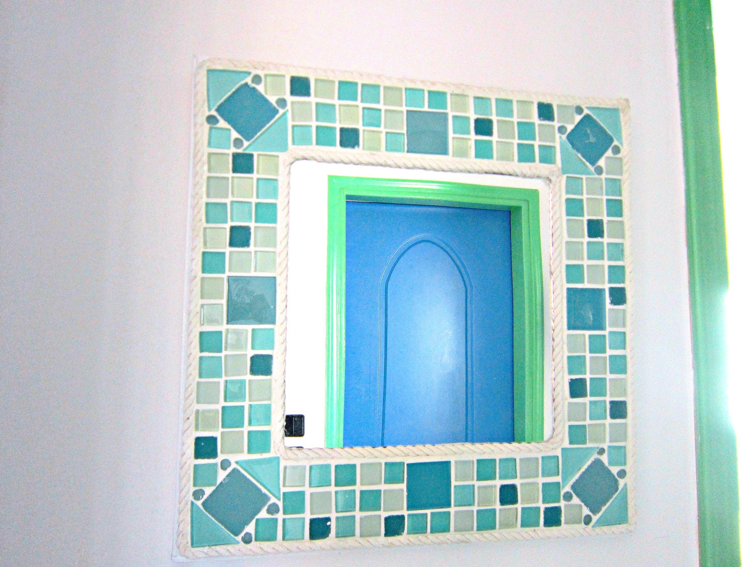 Mosaic Mirror turquoise home decor