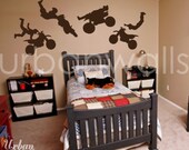 Vinyl Wall Sticker Decal Art- Dirt Bikes