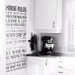 Vinyl Wall Decal Sticker Art, House Rules