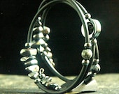 Fifty Shades of Grey, Hematite /Black Rubber Bracelet