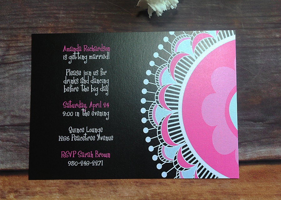 Bold Shower or Party Invitation Deposit