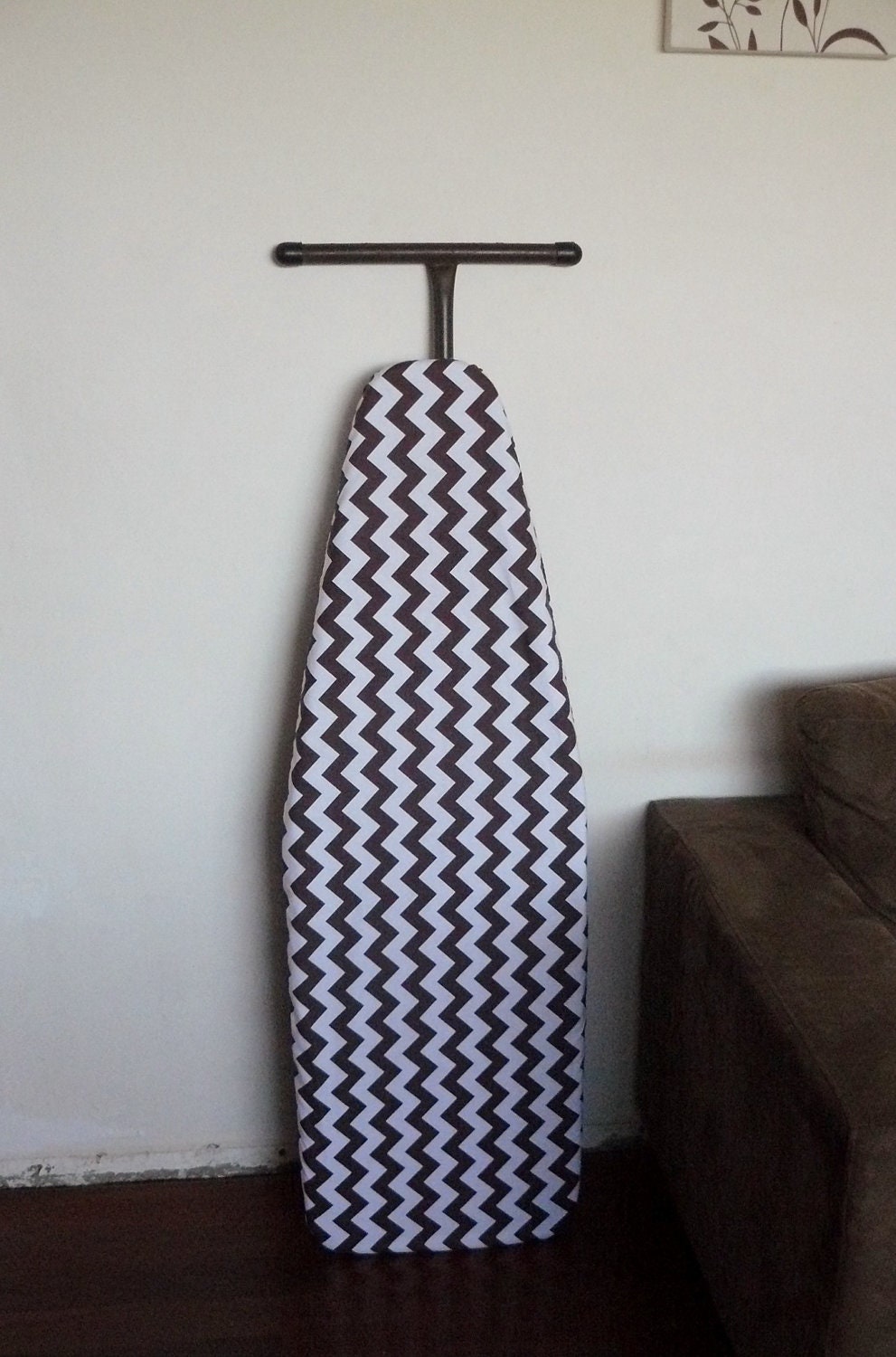 Ironing Board Cover BROWN chevron zig zag print