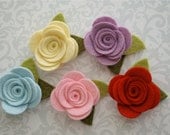 Felt Flower Hair Clip Pick Your Own Posy - Felt Flower Hair Clips
