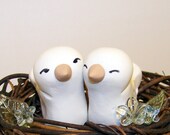 Custom Wedding Cake Topper Birds in Nest - Colors of Choice