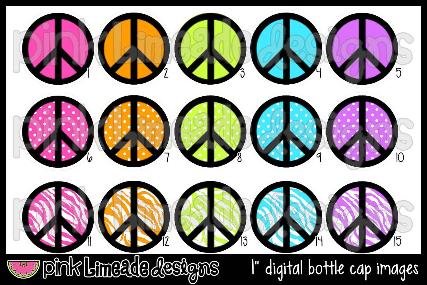 Colorful Peace Signs